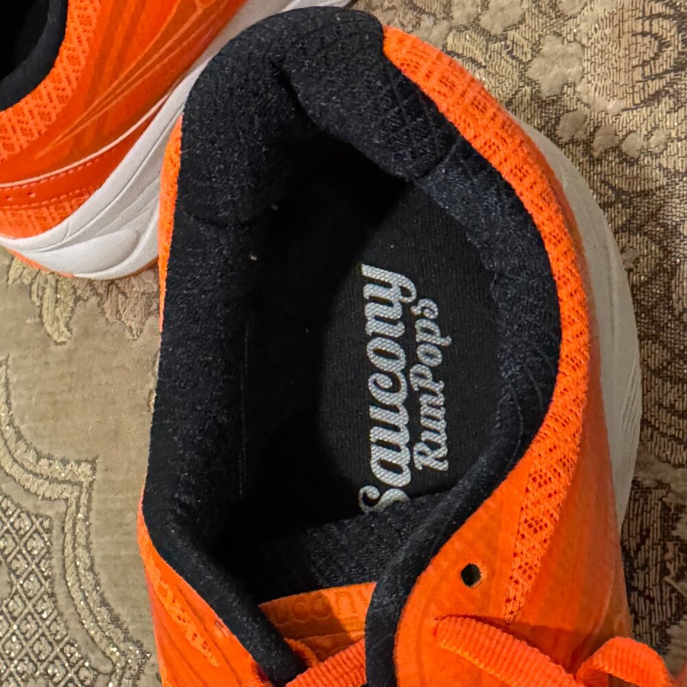 Saucony Run Pops Orange, men's 9.5 - Picture 5 of 7